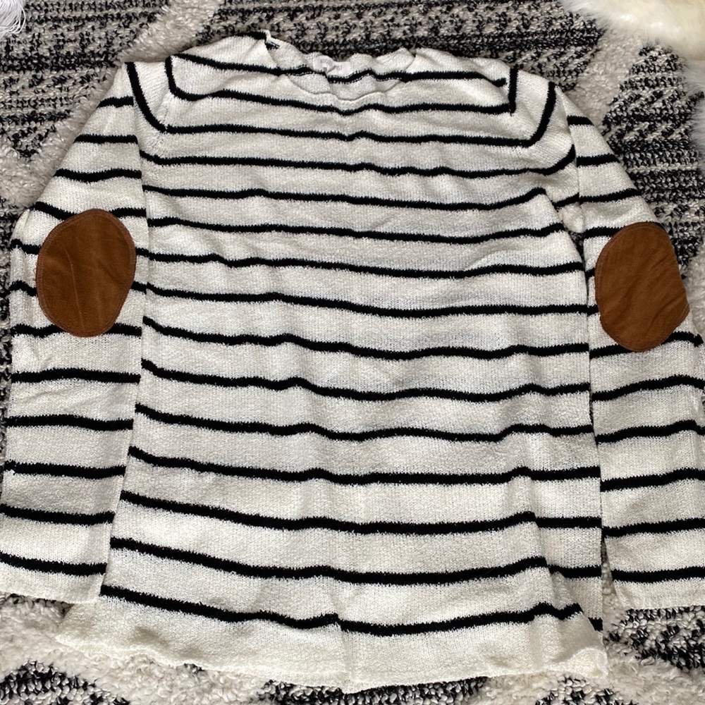 Black And white striped sweater